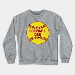 Softball Dad Crewneck Sweatshirt